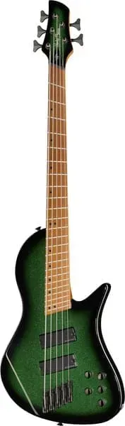 Harley Benton Pro MSB-5 E-Bass 5-Saiter emerald sparkle