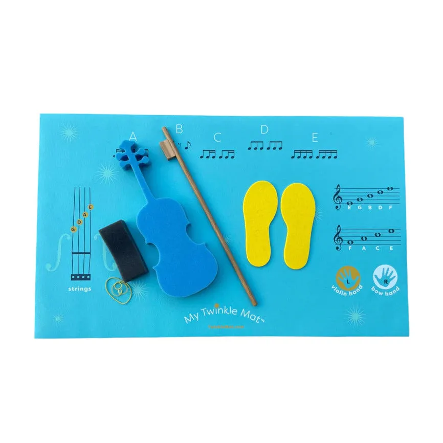 Shar Music Twinkl'in Foam Übungsgeige 1/32 mit Bogen blau