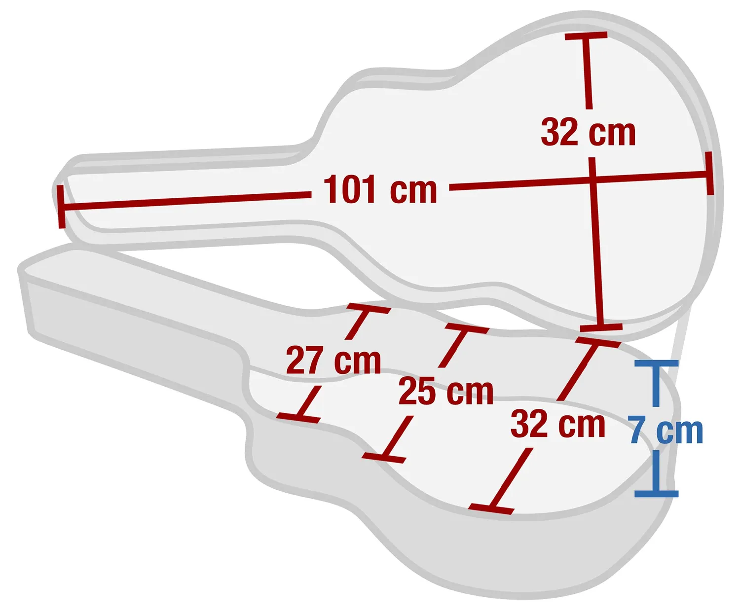 Rocktile Lightcase E-Gitarrenkoffer 101 cm leicht