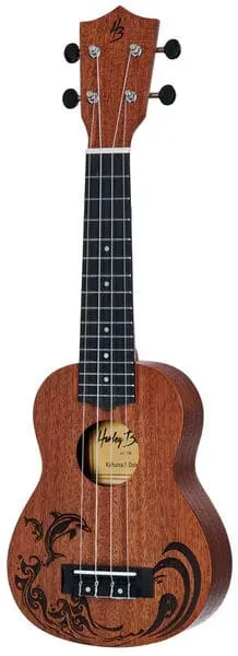 Harley Benton Standard Kahuna-S Dolphin Sopran-Ukulele Mahagoni