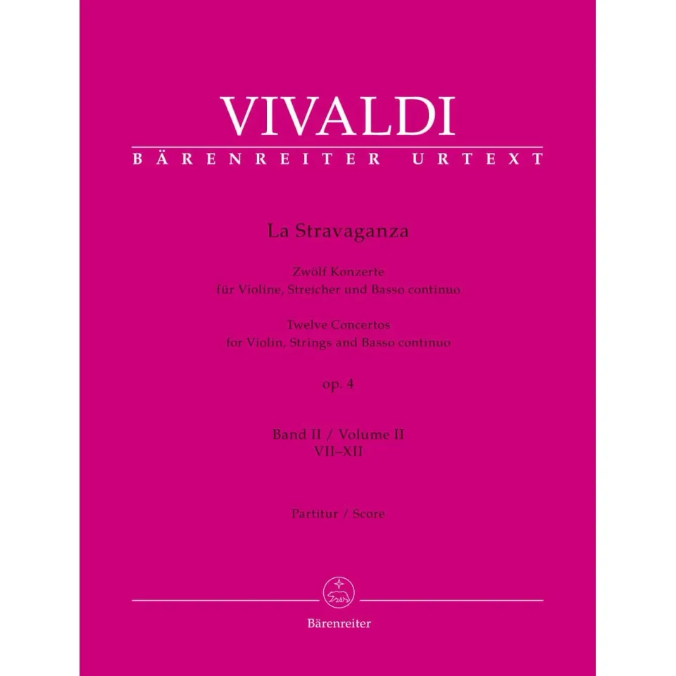 Bärenreiter Vivaldi La Stravaganza Op. 4 Bd. 2 Violine Noten