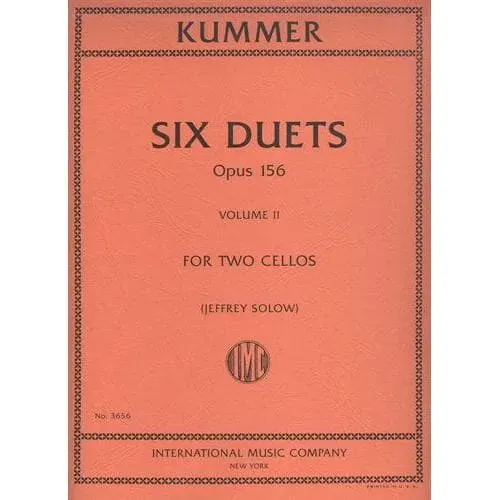 Kummer Sechs Duette Op 156 Vol 2 Cello Noten