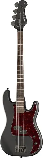 Harley Benton PB-20 SBK E-Bass Schwarz Split-Coil
