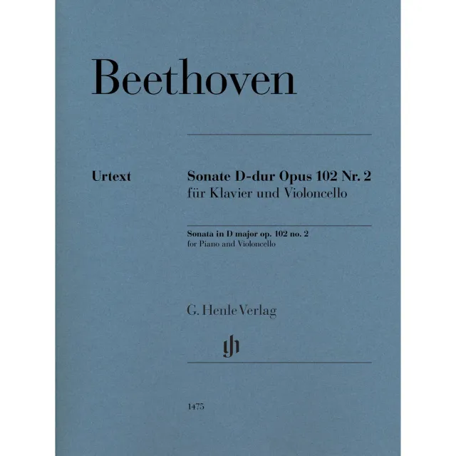 Henle Beethoven Sonate D-Dur op.102 Nr.2 Noten Cello Urtext
