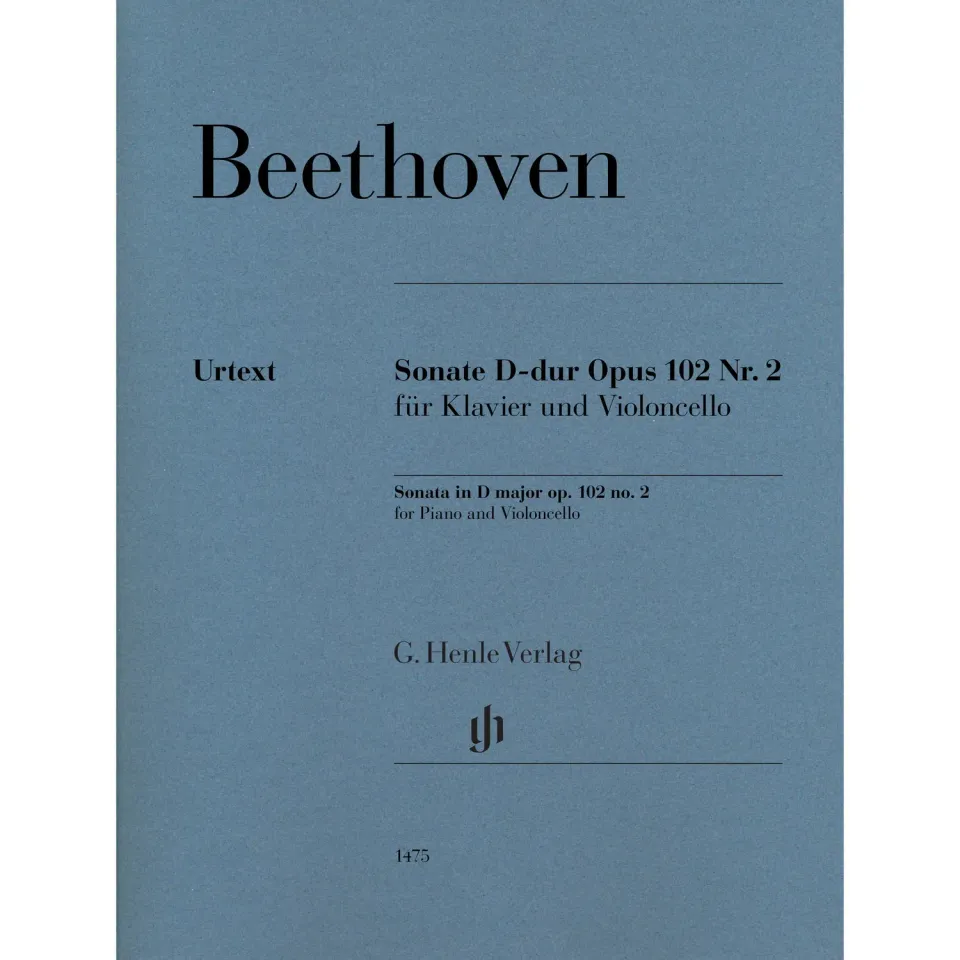 Henle Beethoven Sonate D-Dur op.102 Nr.2 Noten Cello Urtext
