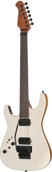 Harley Benton Fusion-IV HH LH RW FR E-Gitarre White Metallic Floyd Rose