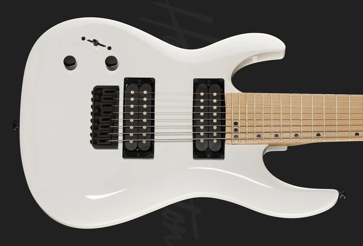 Harley Benton Rock Series R-458MN E-Gitarre links weiß 8-saitig