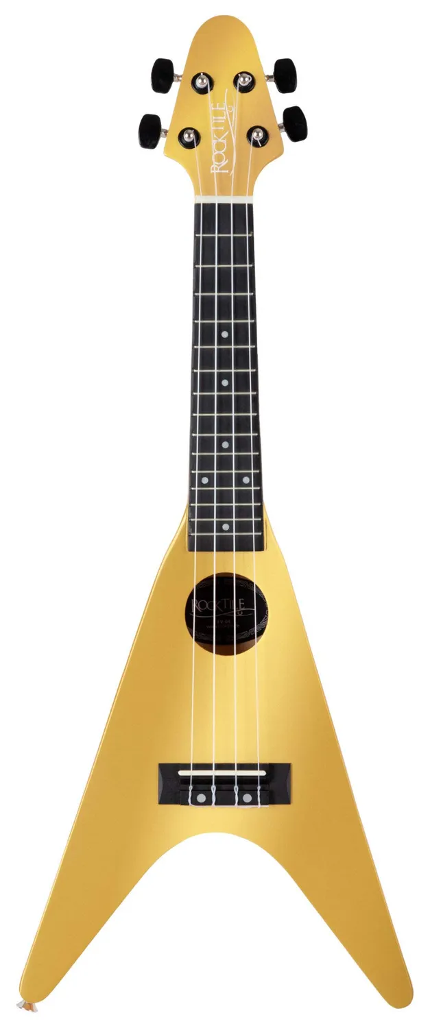 Rocktile FV-04 GD Sopran-Ukulele gold Heavy-Design