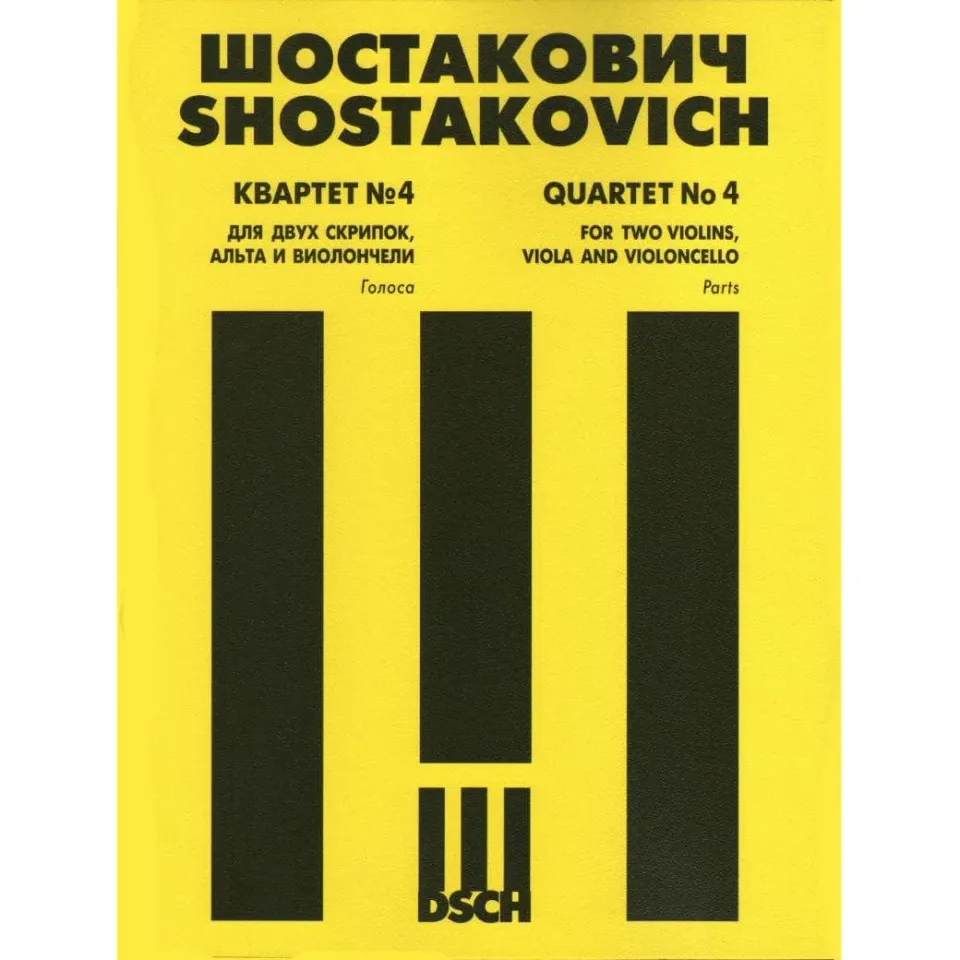 DSCH Schostakowitsch Quartett Nr.4 D-Dur op.83 Noten Stimmen