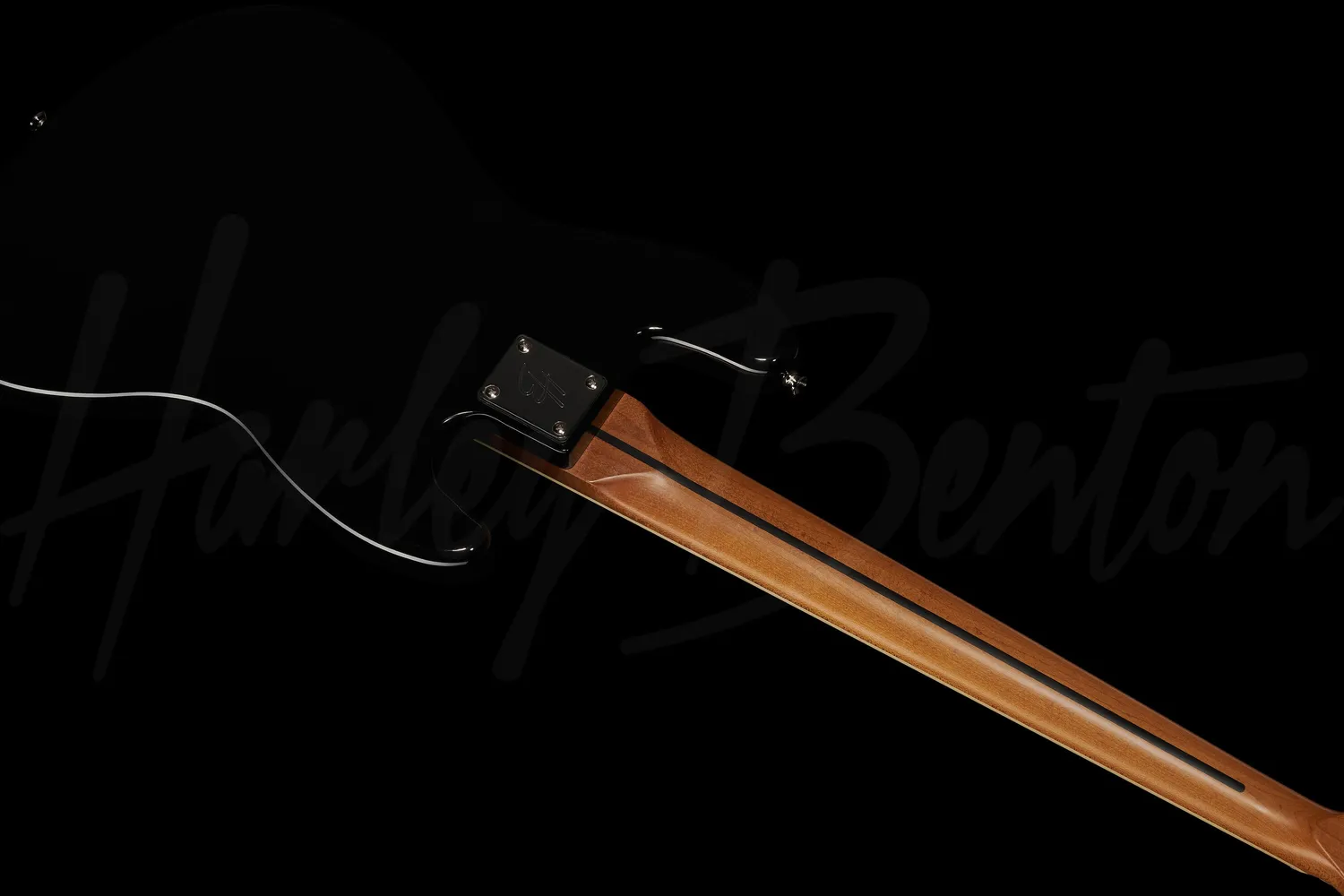 Harley Benton MV-5JB LH E-Bass Schwarz 5-saitig links