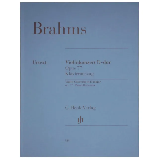 Henle Brahms Violinkonzert D-Dur Op.77 Violinnoten Zimmermann