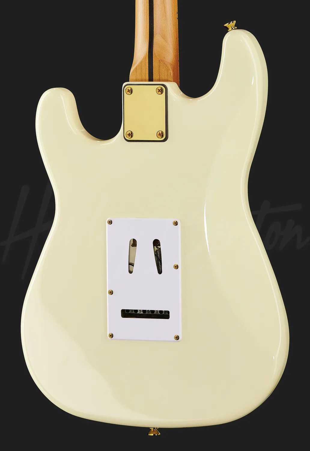 Harley Benton ST-62DLX E-Gitarre Olympic White Gold