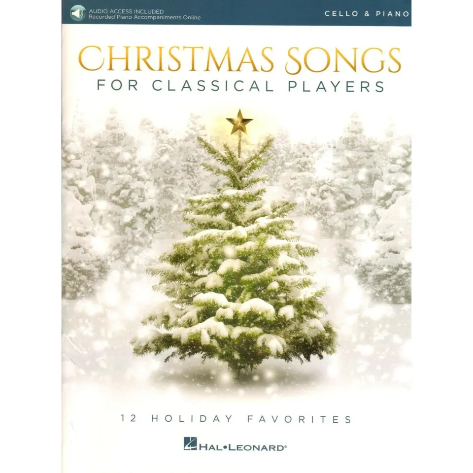 Hal Leonard Christmas Songs Cellonoten Klavier 12 Stücke