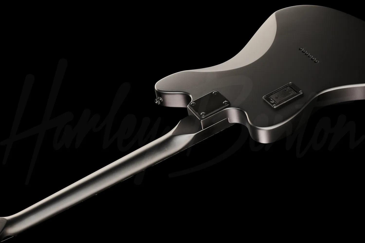Harley Benton Classic JA-20HH E-Gitarre Active Schwarz matt