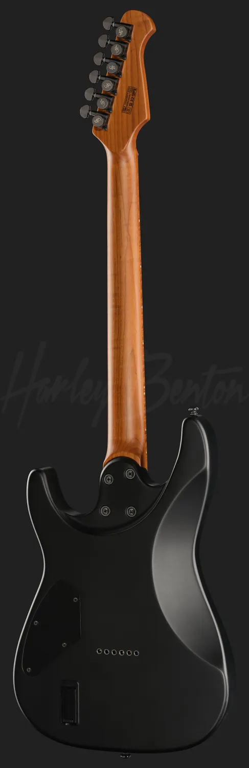 Harley Benton Fusion-IV MN HT EMG E-Gitarre Satin Black