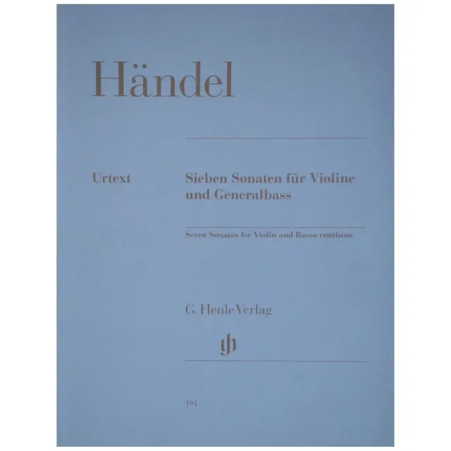 Henle Händel 7 Sonaten Violine Noten Urtext
