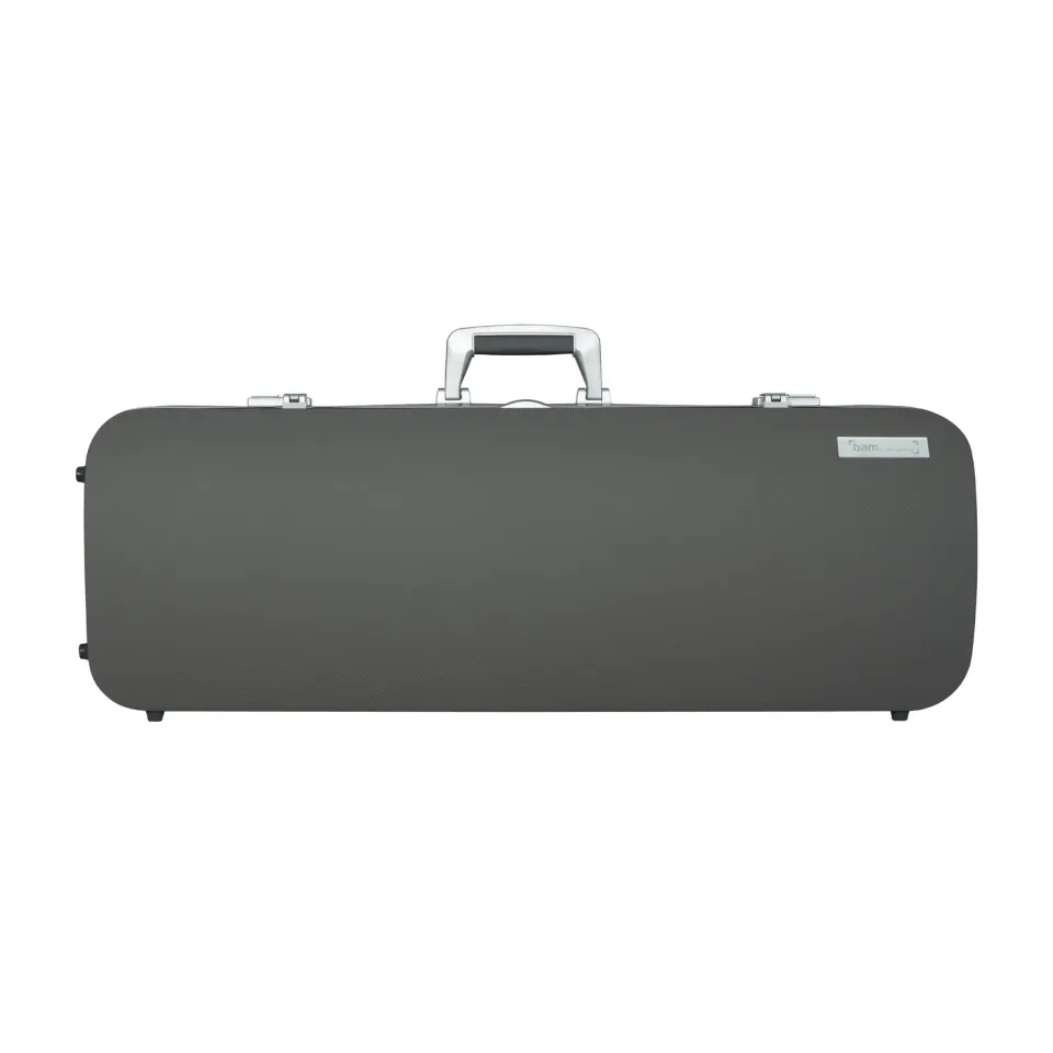 BAM Hightech Oblong Bratschenkoffer Grau Compact ohne Tasche