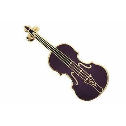 Shar Viola Pin Anstecker gold Emaille