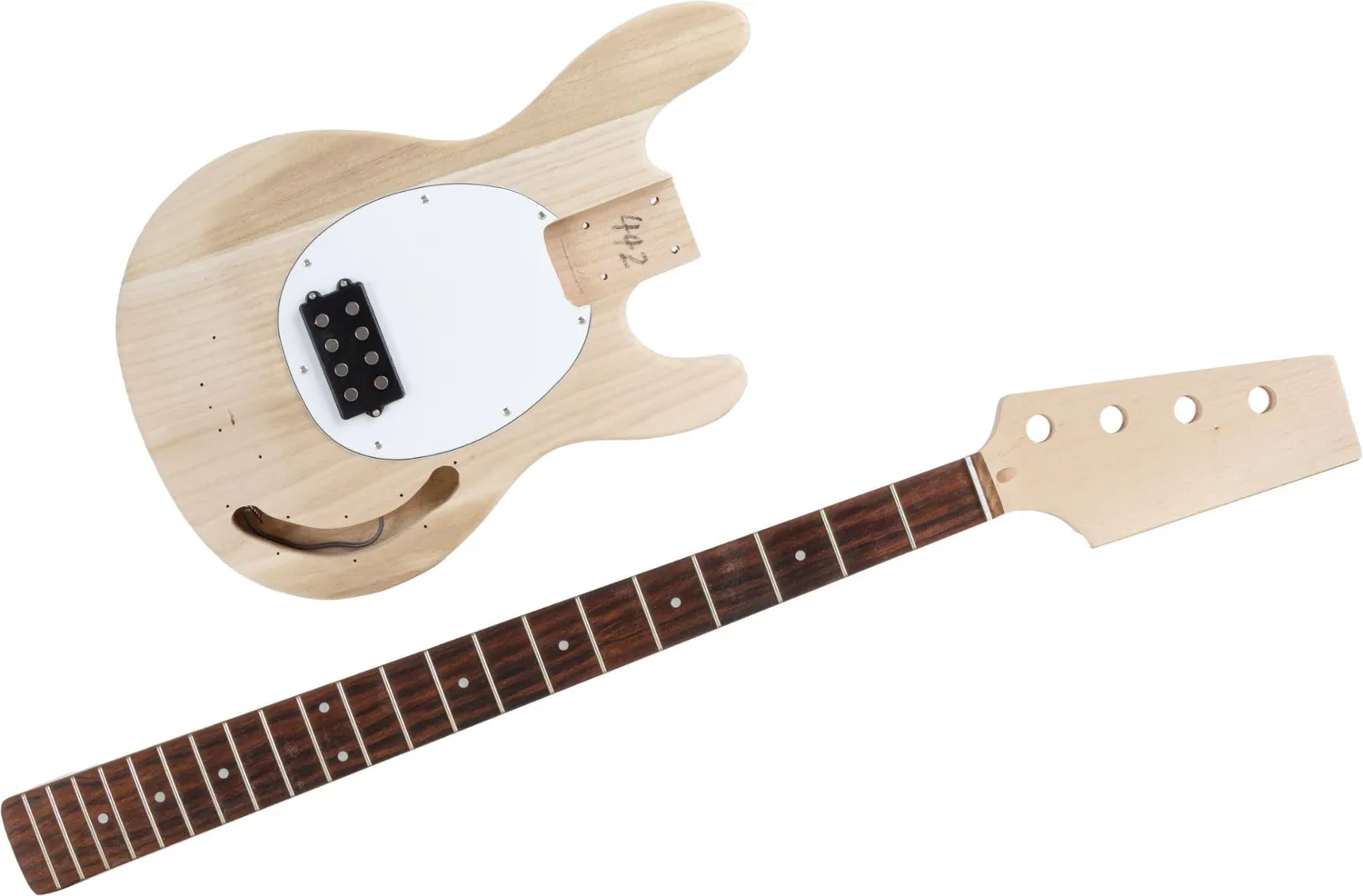 Rocktile MM-Style E-Bass Bausatz Paulownia natur