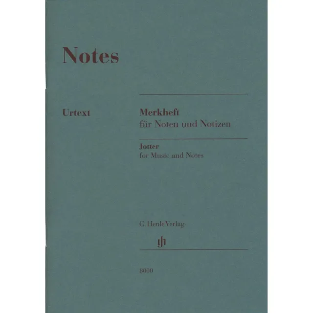 Henle Jotter Notenpapier Mini 10x15cm 32 Seiten für Tasche