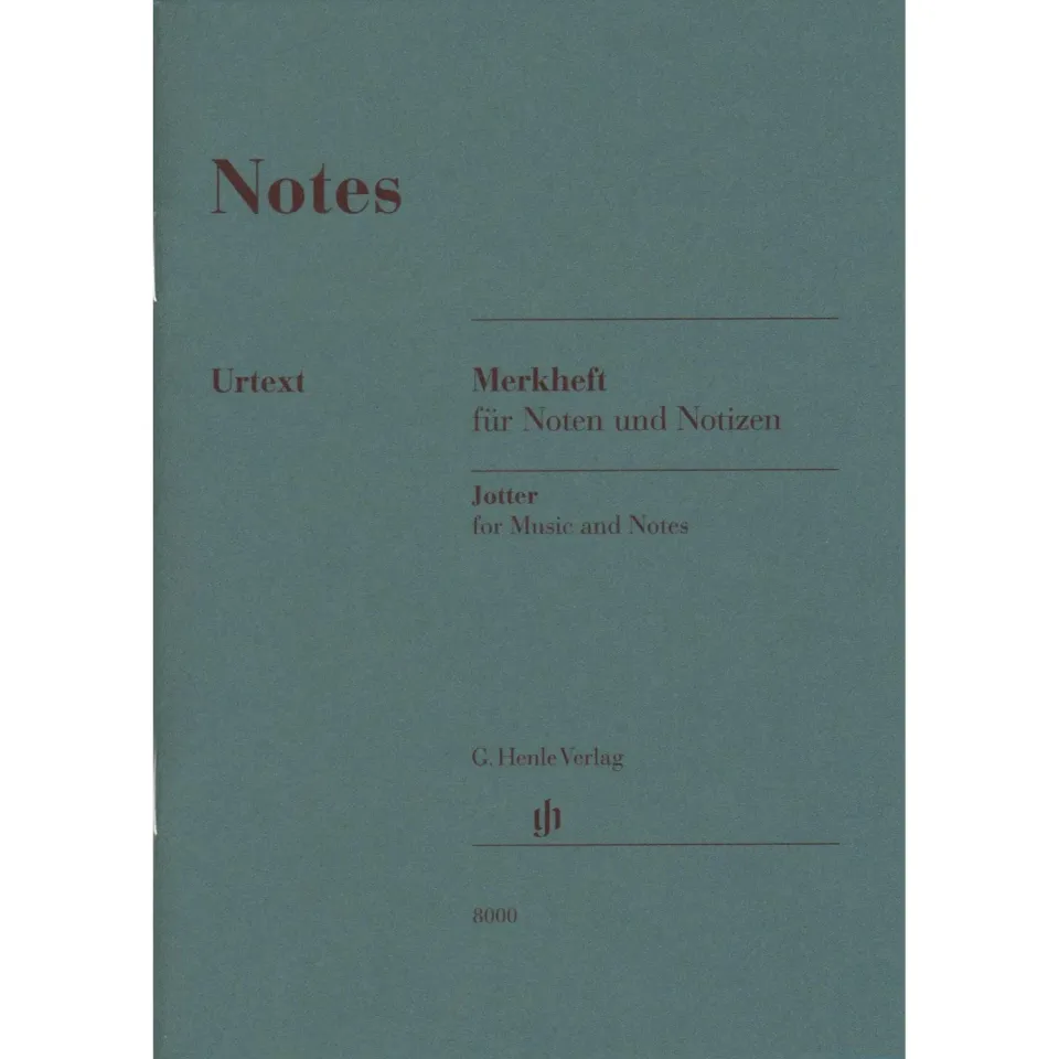 Henle Jotter Notenpapier Mini 10x15cm 32 Seiten für Tasche