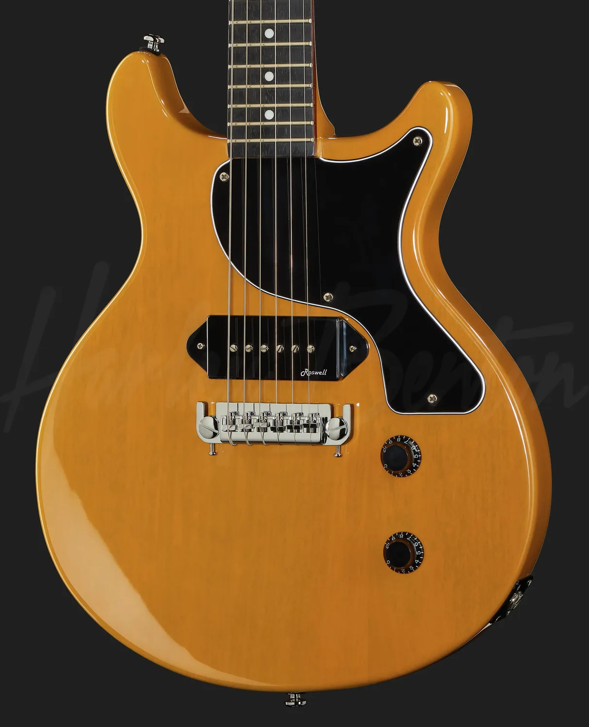 Harley Benton Vintage DC-Junior E-Gitarre TV Yellow