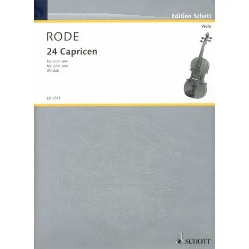 Schott Rode 24 Capricen Bratschennoten Viola solo