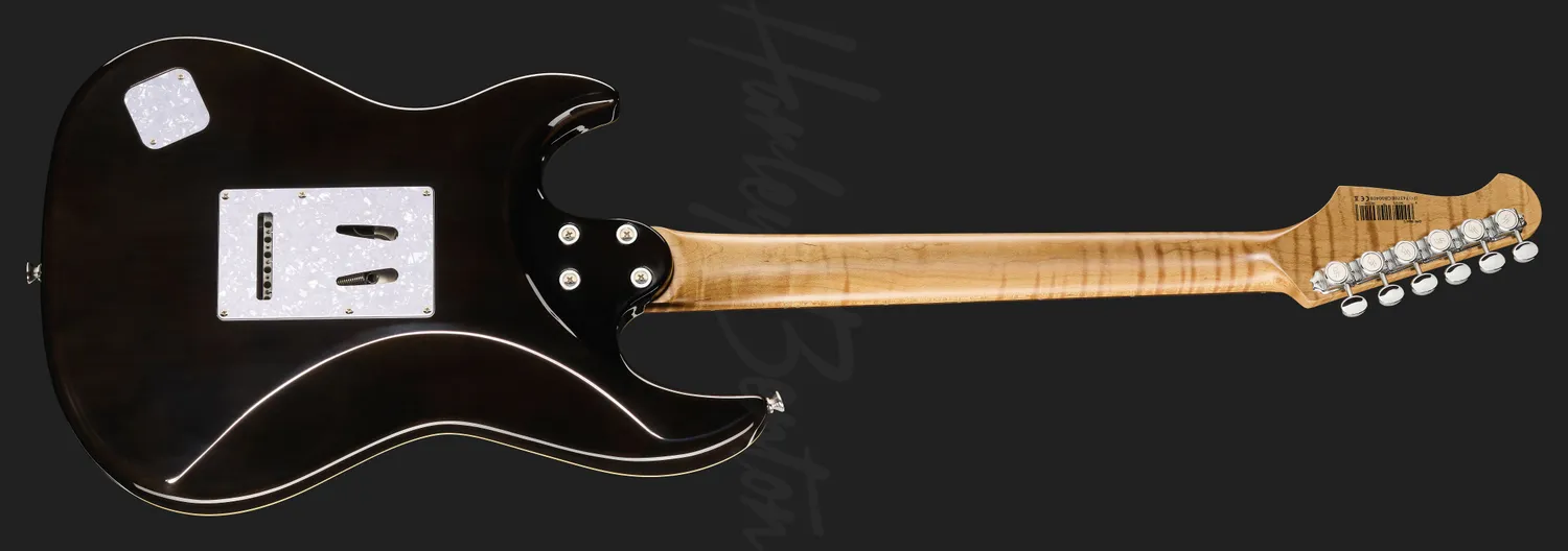 Harley Benton ST-Modern Plus HSS E-Gitarre Flame Blue Burst Edelstahl