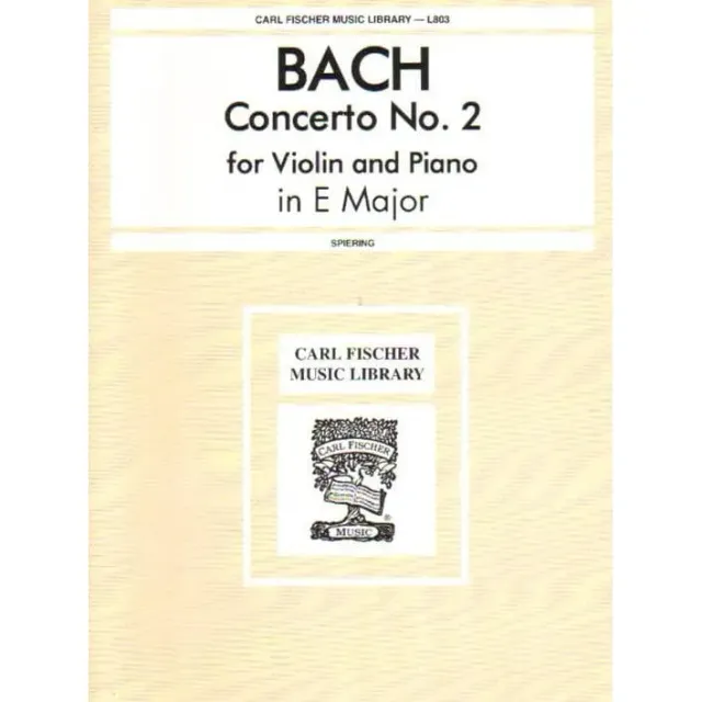 Shar Music Bach Violinkonzert Nr.2 E-Dur BWV1042 Noten