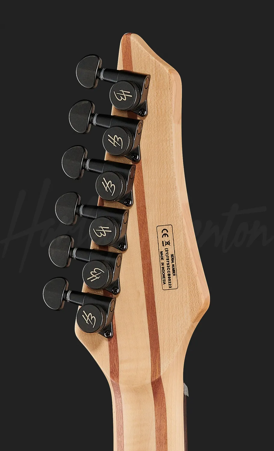 Harley Benton Amarok-6 E-Gitarre Black Red Quilted Burst aktiv