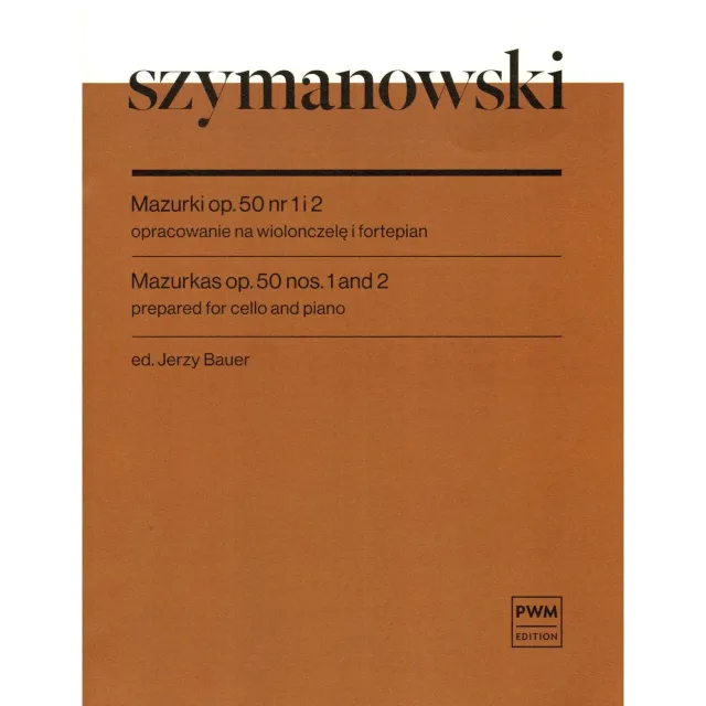 PWM Szymanowski Mazurkas Op.50 Cello Klavier Noten
