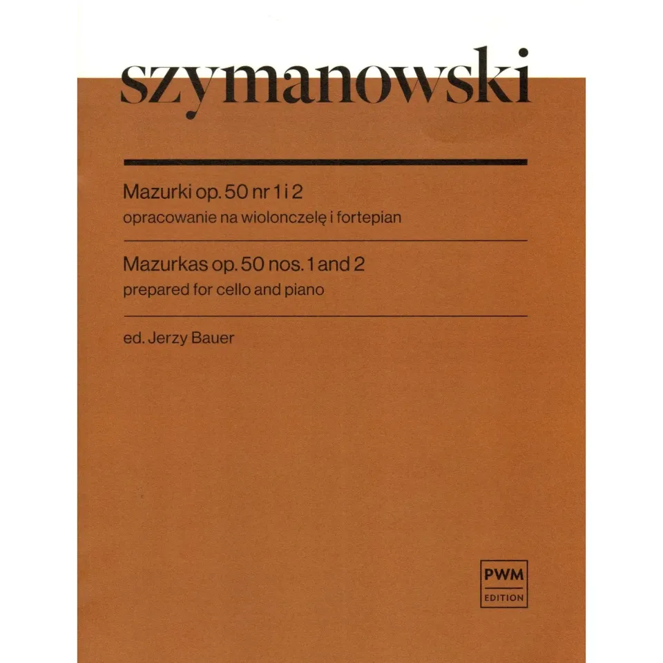 PWM Szymanowski Mazurkas Op.50 Cello Klavier Noten