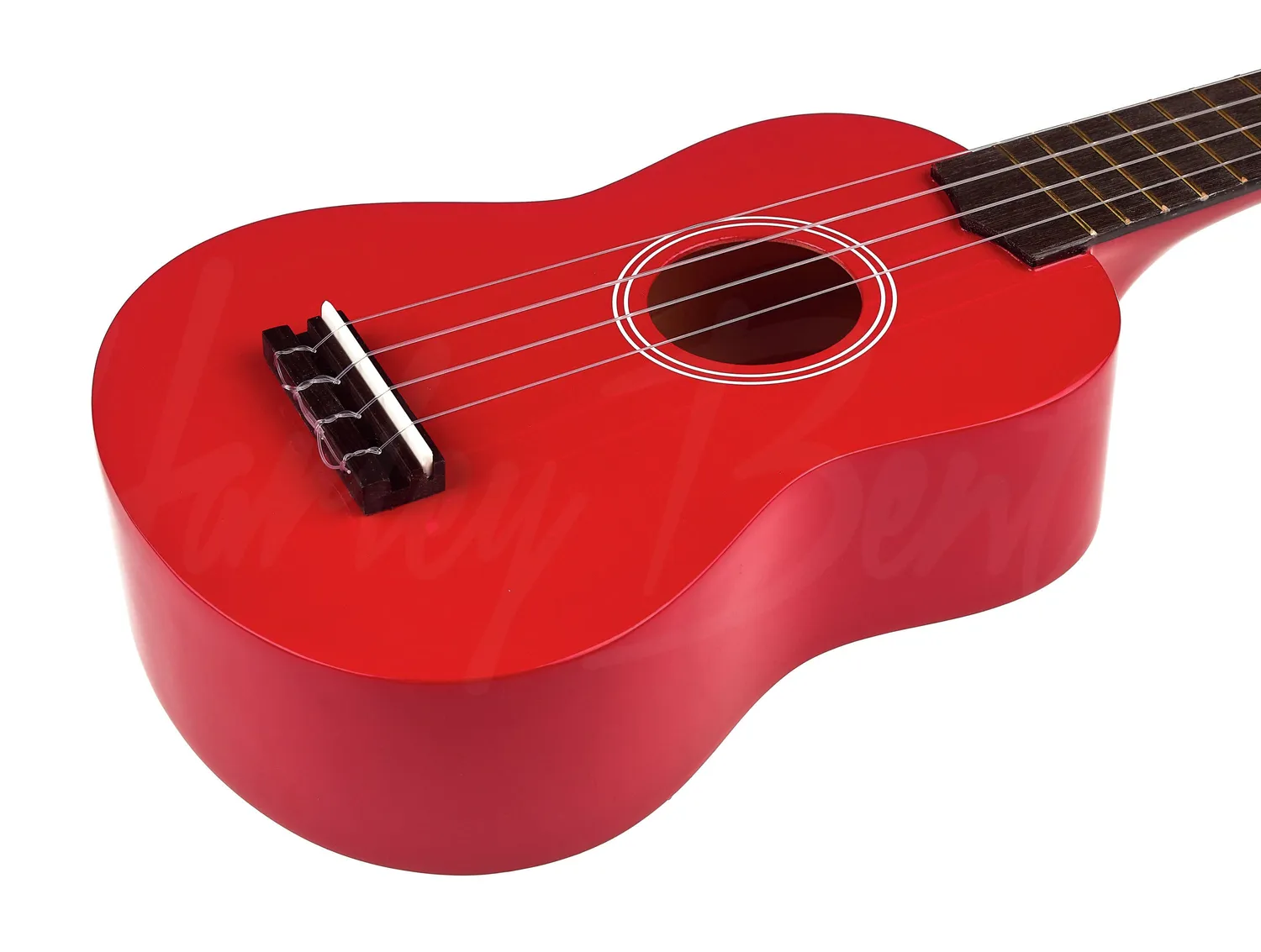 Harley Benton HBUK12 Sopran-Ukulele Rot Ahorn
