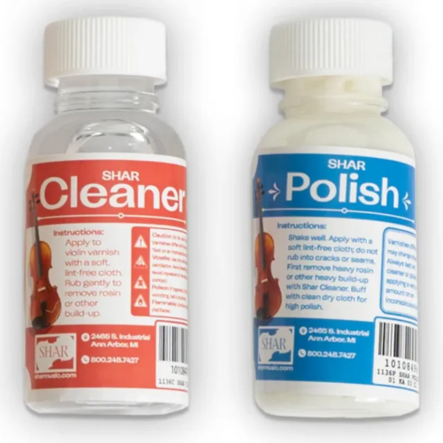 Shar Cleaner and Polish Geigenpflege-Set Lackreiniger Politur