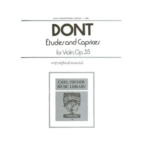 Dont 24 Etüden Caprices Op 35 Violine Solo Fischer