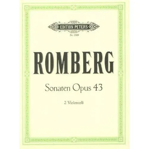 Shar Music Romberg 3 Sonaten Op 43 Noten 2 Celli Peters