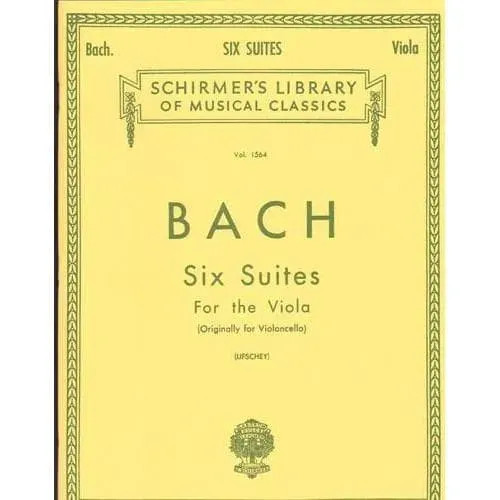 Shar Music Bach 6 Suiten BWV 1007-1012 Noten Viola solo Lifschey
