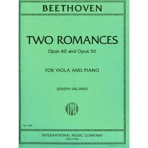 Beethoven 2 Romanzen Op 40/50 Bratschennoten Viola Klavier