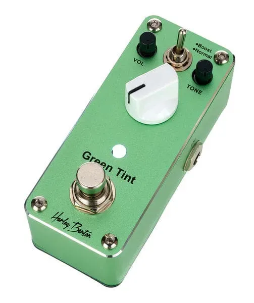 Harley Benton MiniStomp Green Tint Overdrive Effektpedal