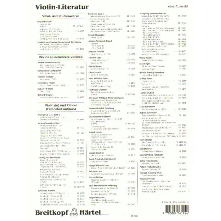 Breitkopf Elgar La Capricieuse Op.17 Noten Violine Klavier