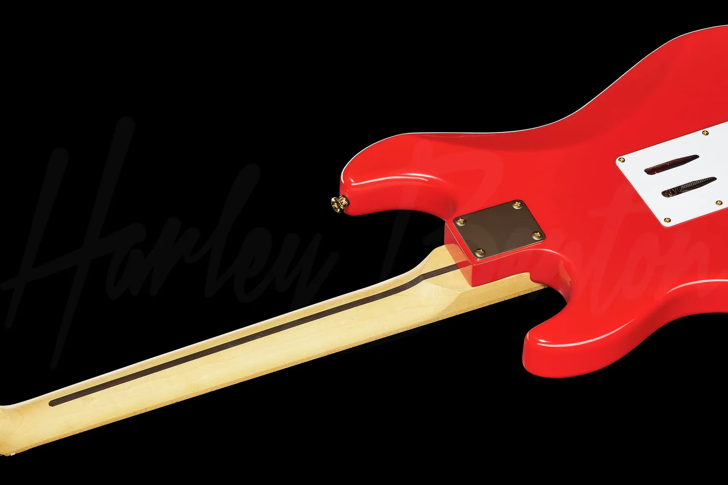 Harley Benton ST-59HM E-Gitarre Fiesta Red Vintage