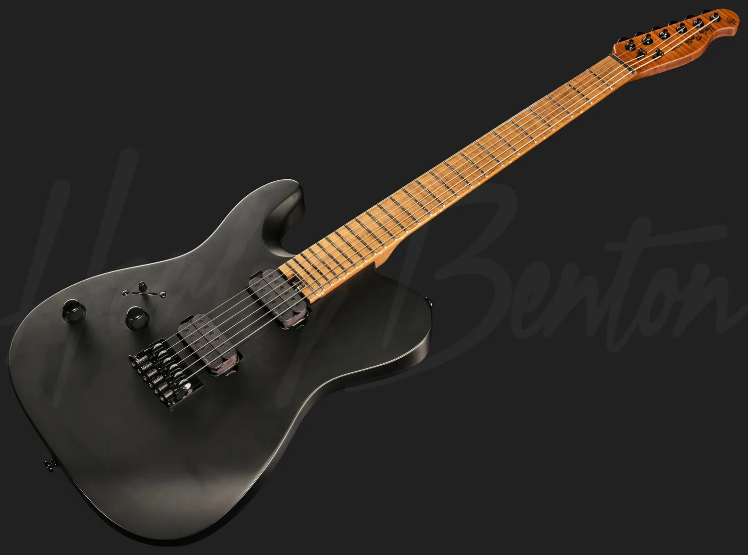 Harley Benton Progressive Fusion-T II EMG LH MN HT SBK E-Gitarre Schwarz