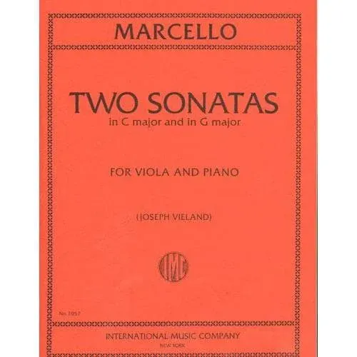 Marcello Zwei Sonaten C-Dur G-Dur Bratschennoten Klavier