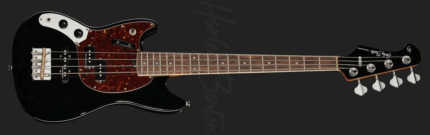 Harley Benton Pro Series MV-4MSB E-Bass links schwarz Shortscale