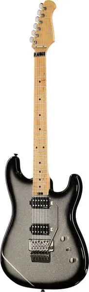 Harley Benton ST-80FR MN E-Gitarre Silver Sparkle Floyd Rose