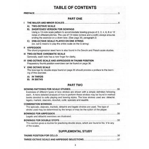 Tempo Press Brown Two Octave Scales Bowings Noten Cello