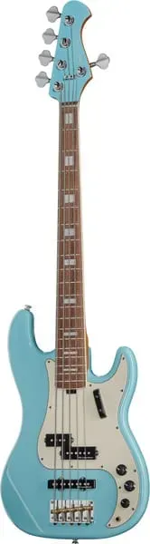 Harley Benton MV-5PJ E-Bass 5-saitig Daphne Blue