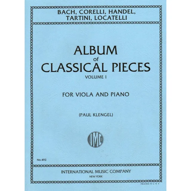 Shar Music Album Classical Pieces 1 Noten Bratsche Klavier