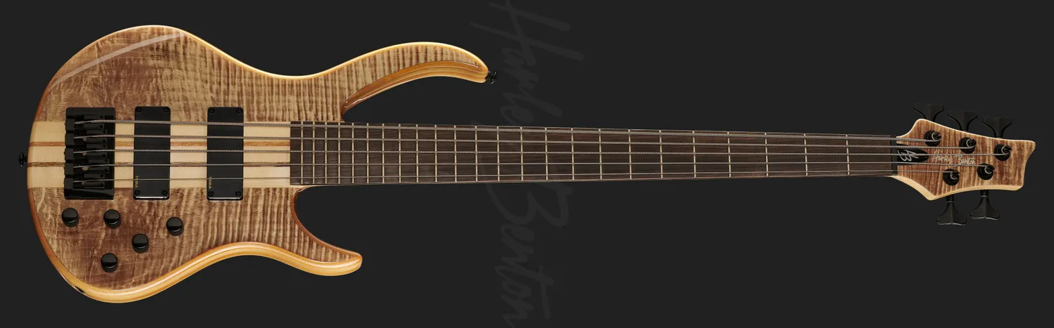 Harley Benton Pro BZ-5000 II NT 5-Saiter E-Bass Ahorn
