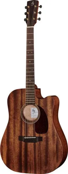 Harley Benton Custom CLD-15MCE Westerngitarre Mahagoni massiv